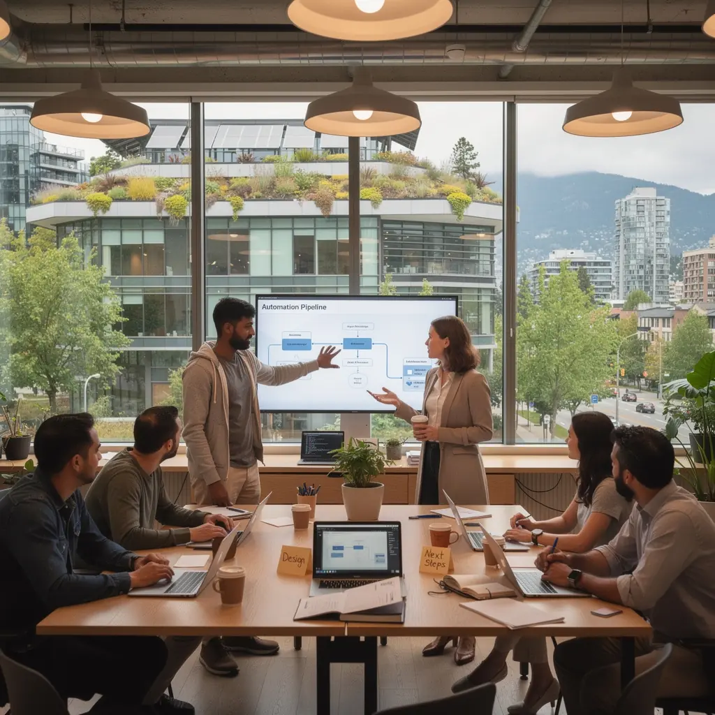 Professional team collaboration